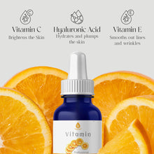 Cargar imagen en el visor de la galería, Pursonic Sérum Vitamina C 20% + Ácido Hialurónico | Alta Potencia Orgánico | Cara + Cuello + Ojos | 90ml