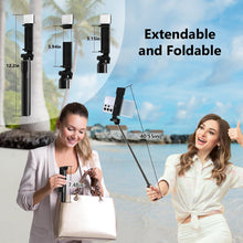 Cargar imagen en el visor de la galería, Selfie Stick Trípode Retráctil De 40 Pulgadas Para Teléfono