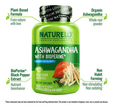 Cargar imagen en el visor de la galería, Naturelo Ashwagandha Organic Root Powder Natural Herbs