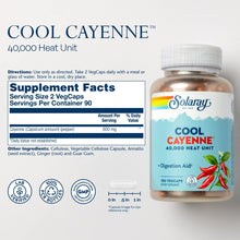 Cargar imagen en el visor de la galería, Solaray Cool Cool Cayenne 40000 Hu Digestión Saludable