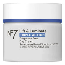 Cargar imagen en el visor de la galería, No7 Lift & Luminate Crema De Día Sin Fragancia De Triple