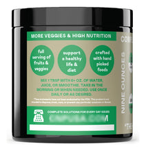 Cargar imagen en el visor de la galería, Complete Natural Products Good Greens Superfood Powder | 255g | 30 Porciones | Alcalinizante + Detox + Energía