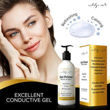 Cargar imagen en el visor de la galería, Gel Conductor Facial Microcorriente | Ác. Hialurónico + Colágeno + Niacinamida + Vitamina E | Lámina Dorada | Sin Parabenos