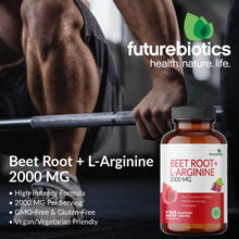 Cargar imagen en el visor de la galería, Futurebiotics Raíz De Remolacha + L-arginina 2000 Mg Sin Omg