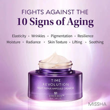 Cargar imagen en el visor de la galería, MISSHA Time Revolution Crema Ampolla Reparadora Nocturna | 5ª Gen | 50ml | Triple Fermentación | Probióticos