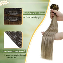 Cargar imagen en el visor de la galería, Runature Extensiones De Cabello Humano Real Con Pinzas