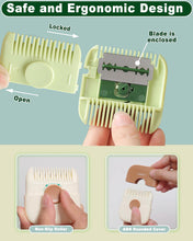 Cargar imagen en el visor de la galería, Awinggila Recortador De Cabello 2 En 1 Peine Manual Para