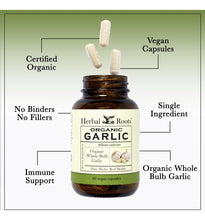 Cargar imagen en el visor de la galería, Herbal Roots Píldoras Orgánicas De Ajo De Bulbo Entero