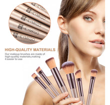 Cargar imagen en el visor de la galería, Heymkgo Brochas De Maquillaje 15 Unidades Color Dorado