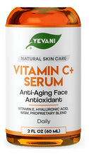 Cargar imagen en el visor de la galería, Yevani Sérum Vitamina C 100% Puro + Ác. Hialurónico + Vitamina E + Aloe Vera + Jojoba | Todos los Tipos de Piel | Área de Ojos