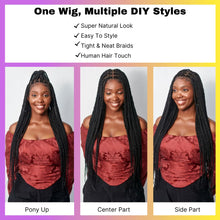 Cargar imagen en el visor de la galería, Wow Braids Peluca De Encaje Frontal Transparente 360 Hd De