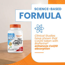 Cargar imagen en el visor de la galería, Doctor's Best CoQ10 con BioPerine | Coenzima Q10 | Alta Biodisponibilidad