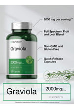 Cargar imagen en el visor de la galería, Horbäach Extracto De Graviola 2000 Mg 120 Cápsulas Sin Ogm