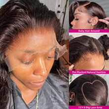 Cargar imagen en el visor de la galería, Yumkot Pelucas De Cabello Humano Ondulado Con Encaje Frontal