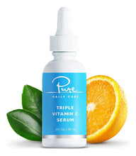 Cargar imagen en el visor de la galería, Suéro Triple Vitamina C | Antienvejecimiento + Iluminador | Ácido Hialurónico | Grado Clínico | Vegano
