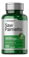 Cargar imagen en el visor de la galería, Extracto De Saw Palmetto 120 Cápsulas Sin Gluten De