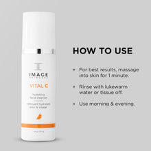 Cargar imagen en el visor de la galería, Image Skincare Vital C Limpiador Facial Hidratante Lavado