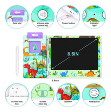Cargar imagen en el visor de la galería, Tarjetas Didácticas Parlantes Con Tableta De Escritura Lcd
