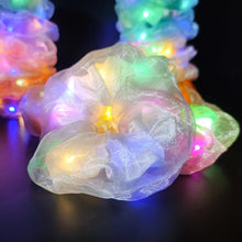 Cargar imagen en el visor de la galería, Aosimin 27 Piezas De Scrunchies Led Multicolor De Doble Capa