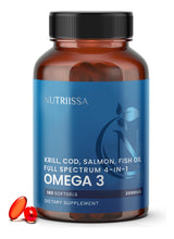 Cargar imagen en el visor de la galería, Nutriissa Omega-3 De Espectro Completo Mezcla De Aceite De