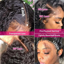 Cargar imagen en el visor de la galería, Pelucas De Cabello Humano Ondulado Profundo Con Encaje