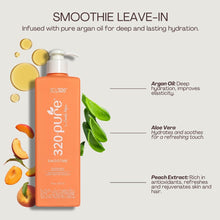 Cargar imagen en el visor de la galería, 320Pure Smoothie Acondicionador Sin Enjuague | 16 oz | Sin Sulfatos | Argán + Aloe Vera | Frizz Control | Cabello Rizado