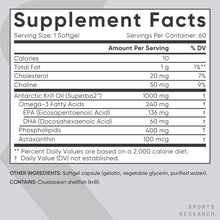 Cargar imagen en el visor de la galería, Aceite De Krill Antártico Doble Fuerza 0.035 Oz Con