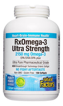 Cargar imagen en el visor de la galería, Natural Factors Aceite De Pescado Ultra Fuerte Rxomega-3