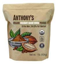 Cargar imagen en el visor de la galería, Anthonys Cacao En Polvo Orgánico De Grado Culinario 1 Libra