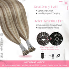 Cargar imagen en el visor de la galería, Moresoo Extensiones De Cabello Humano Con Punta En I Tip