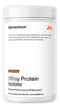 Cargar imagen en el visor de la galería, Momentous Essential Proteína Suero Aislada | 24 Porciones | Certificado NSF | Sin Gluten | Chocolate