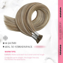 Cargar imagen en el visor de la galería, Moresoo Extensiones De Cabello Humano Con Punta En I Tip