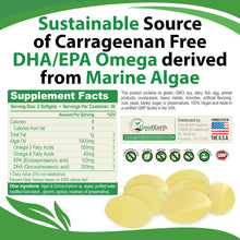 Cargar imagen en el visor de la galería, Vegano Omega 3 Algas Dha/epa A Base De Plantas Sin