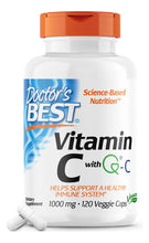 Cargar imagen en el visor de la galería, Doctor's Best Vitamina C 1000mg Quali-C | Colágeno + Antioxidante + Inmunidad | Vegano | Sin OGM | 120 Cápsulas