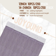 Cargar imagen en el visor de la galería, Joyoung Extensiones De Cabello Humano Con Cinta Color Morado