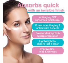 Cargar imagen en el visor de la galería, Age Defying Crema Hidratante SPF 30 | Vitamina C + E + Té Verde + Ác. Hialurónico | Antienvejecimiento | Sin Aceite | 97ml