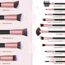 Cargar imagen en el visor de la galería, Bestope Pro Juego De Brochas De Maquillaje 16 Piezas De
