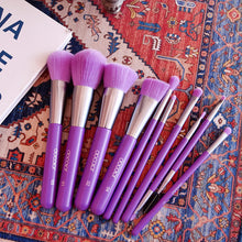 Cargar imagen en el visor de la galería, Docolor Juego De 10 Brochas De Maquillaje 10 Piezas Polvo