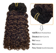 Cargar imagen en el visor de la galería, Lacer Jerry Extensiones De Cabello Humano Rizado Con Clip