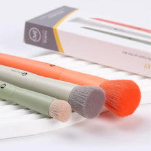 Cargar imagen en el visor de la galería, Kingmas Juego De 3 Brochas Para Base De Maquillaje Kabuki