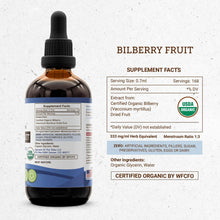 Cargar imagen en el visor de la galería, Extracto Arándano Orgánico USDA | Sin Alcohol | Alta Potencia | 4 oz | Secrets of the Tribe