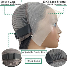 Cargar imagen en el visor de la galería, Douyin Peluca De Cabello Humano Corto Con Encaje Frontal Hd