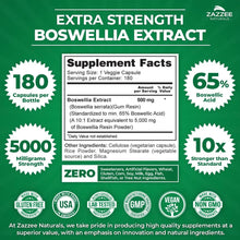 Cargar imagen en el visor de la galería, Zazzee Extracto De Boswellia Serrata 10:1 Extra Fuerte 5000