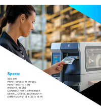 Cargar imagen en el visor de la galería, Zebra Impresora Industrial De Transferencia Térmica Zt411