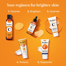 Cargar imagen en el visor de la galería, TruSkin Limpiador Facial Vitamina C + E | Rosa Mosqueta + Aloe + MSM | Iluminador | Sin Fragancia