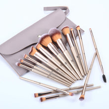 Cargar imagen en el visor de la galería, Heymkgo Brochas De Maquillaje 15 Unidades Color Dorado