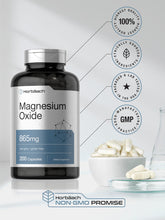 Cargar imagen en el visor de la galería, Horbäach Óxido De Magnesio 865 Mg 200 Cápsulas