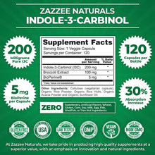 Cargar imagen en el visor de la galería, Zazzee Indole-3-carbinol De Alta Absorción I3c 200 Mg Por