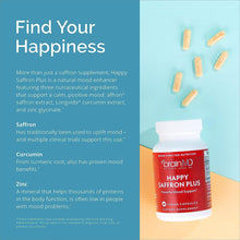 Cargar imagen en el visor de la galería, Dr Amen Brainmd Happy Saffron Plus 90 Cápsulas Con Extracto