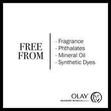 Cargar imagen en el visor de la galería, Olay Regenerist Retinol Face Serum Retinol 24 Night Face